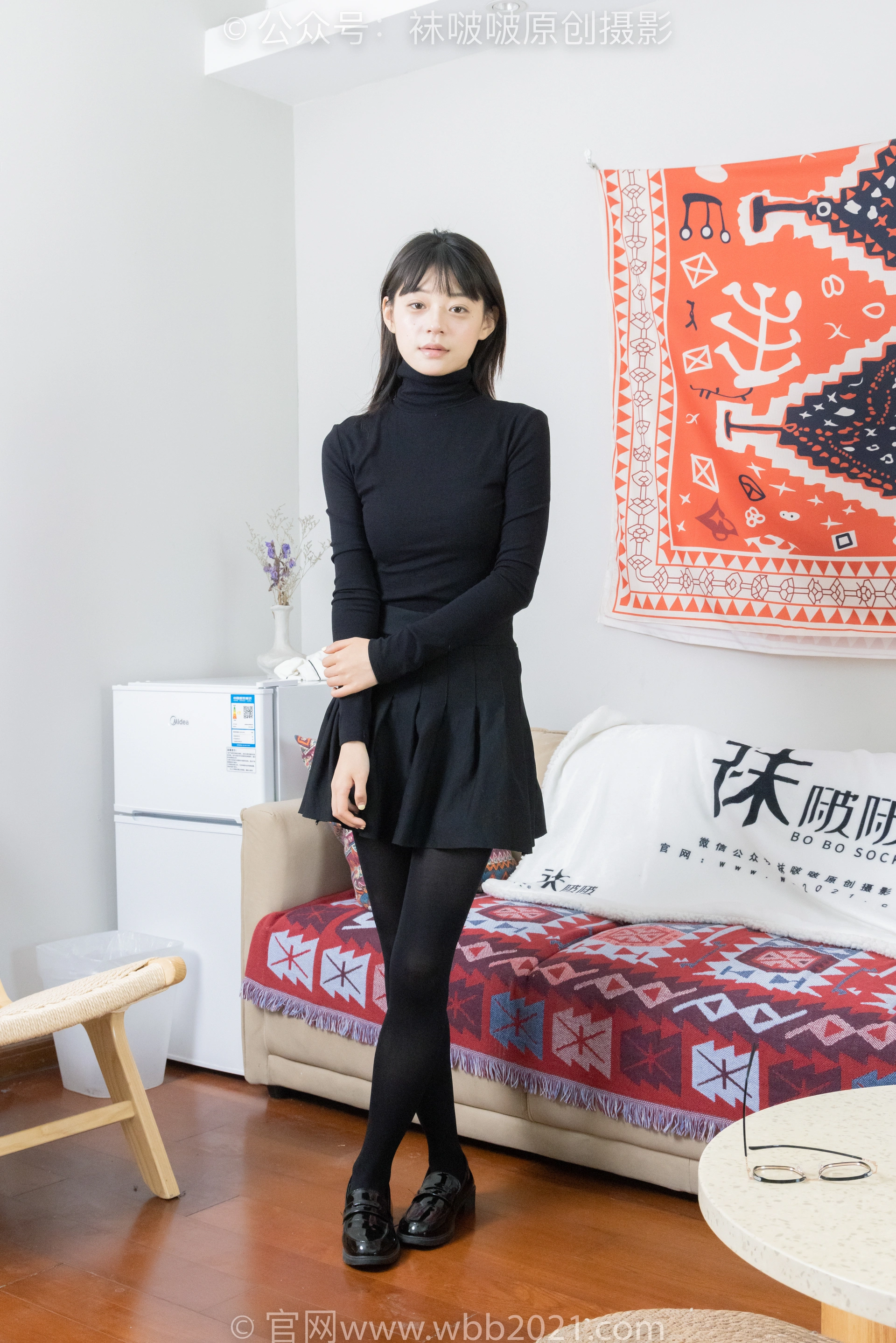 [BoBoSocks袜啵啵] NO.466 糯米-皮鞋、厚黑丝（花絮版） 2